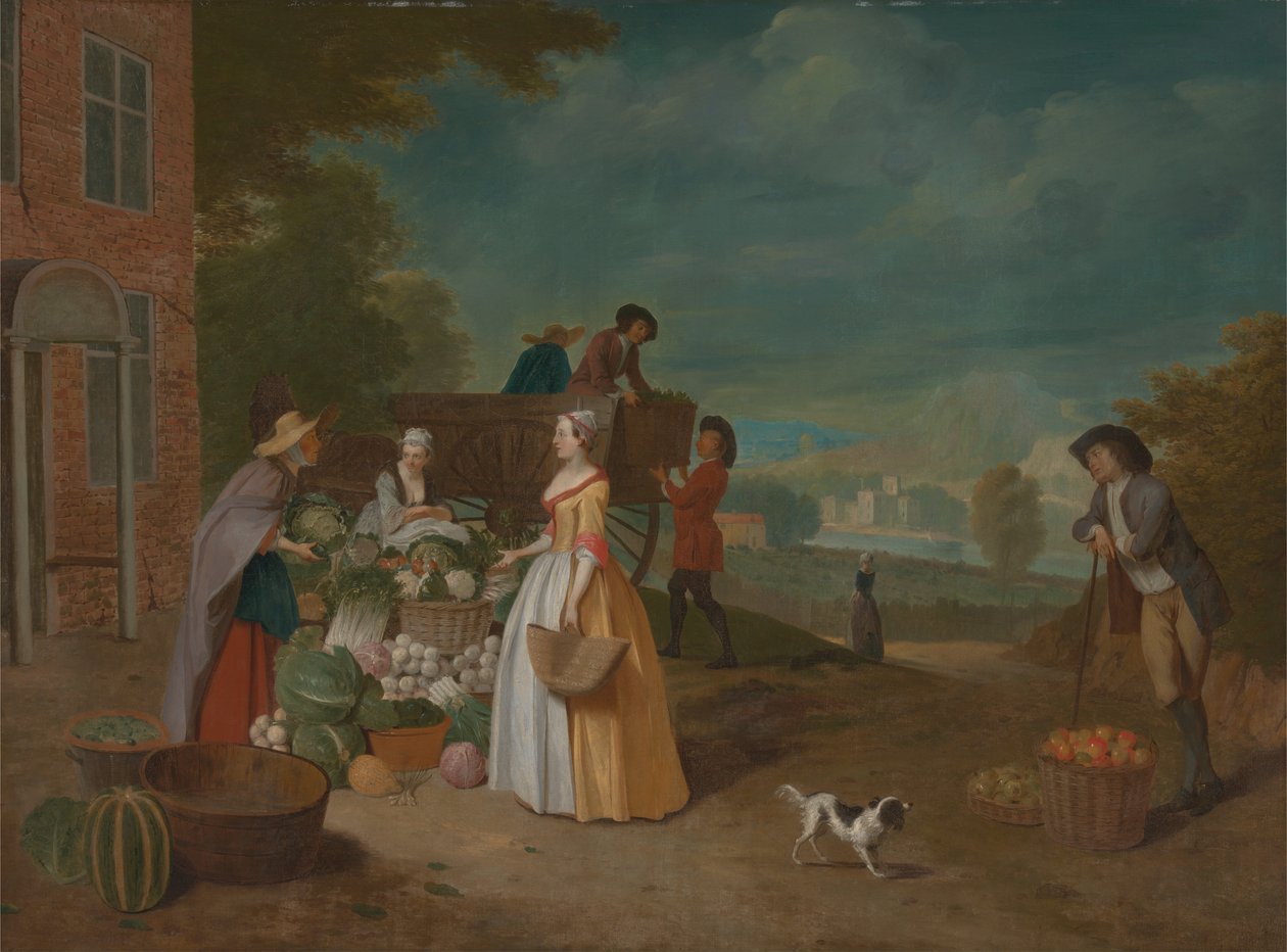 The Vegetable Seller by Pieter Angillis