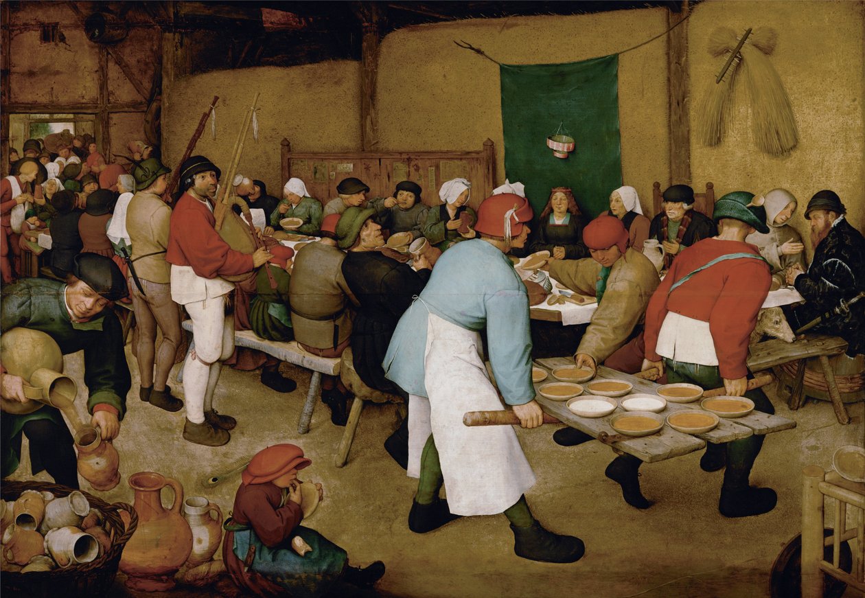 Peasant Wedding by Pieter Bruegel the Elder