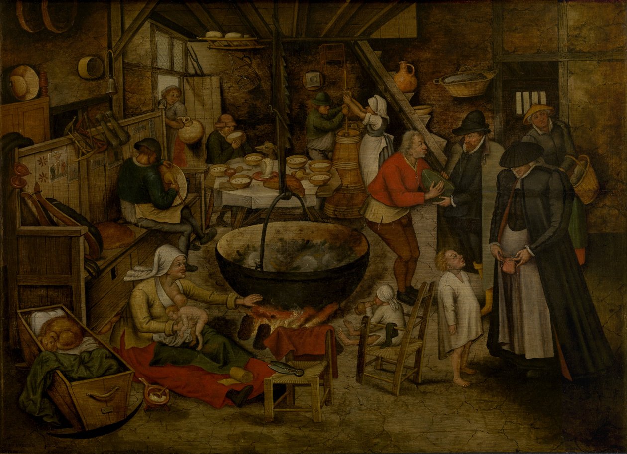 Visit to the Farm by Pieter Brueghel the Younger