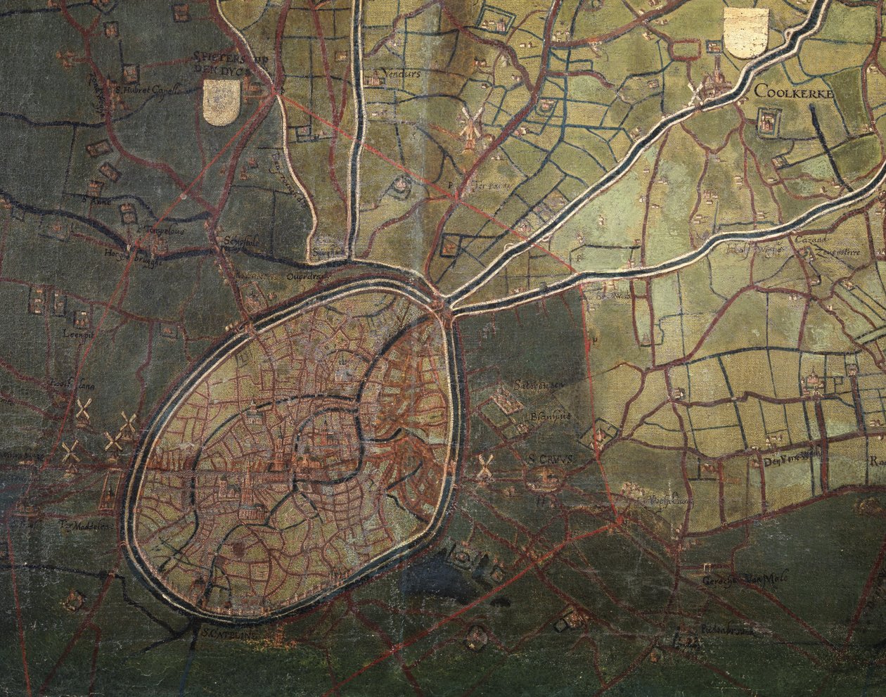 Map of Brugse Vrije by Pieter Porbus