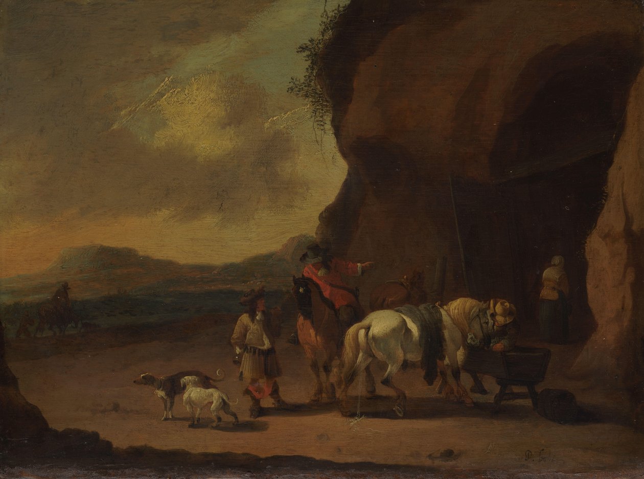 Horsemen Halted on a Mountain Pass by Pieter Bout