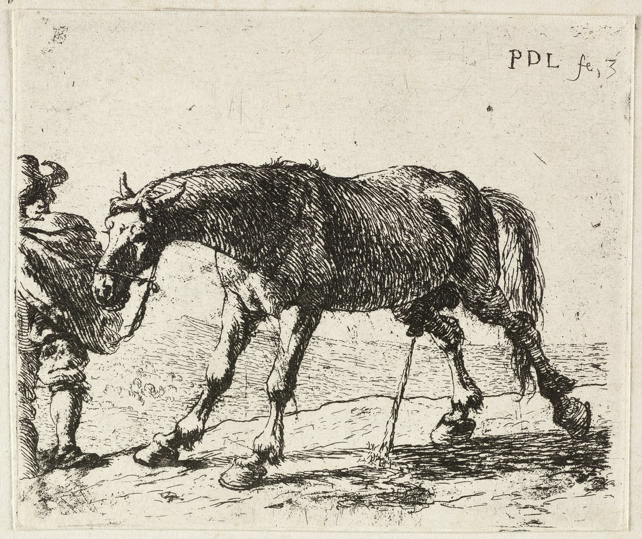 Peeing Horse by Pieter van Laer