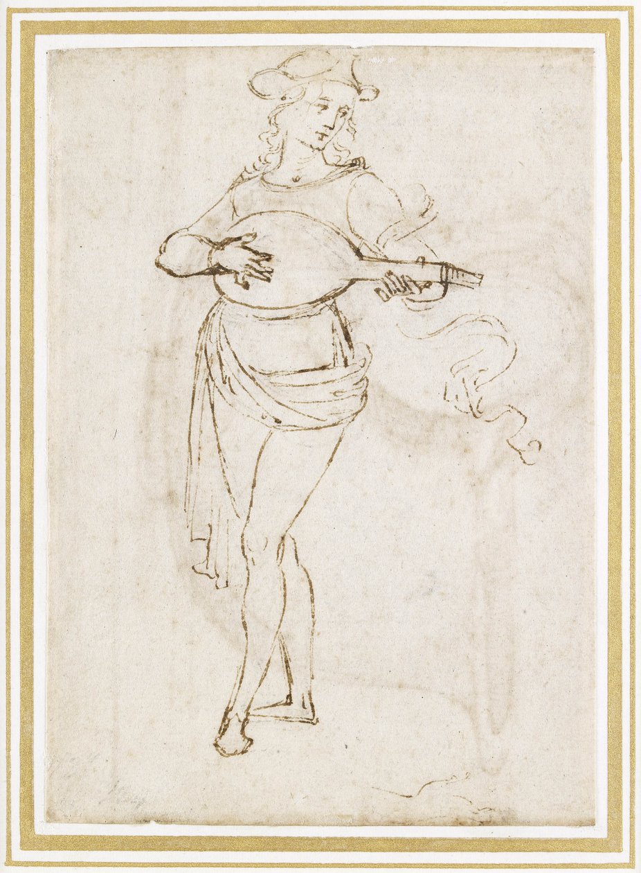 A Lute Player by Pietro Perugino