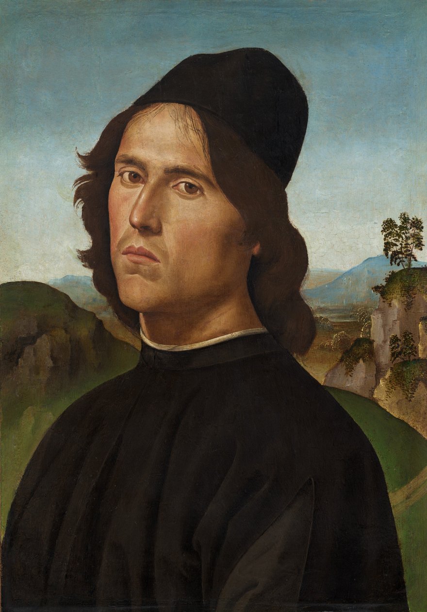 Portrait of Lorenzo di Credi by Pietro Perugino