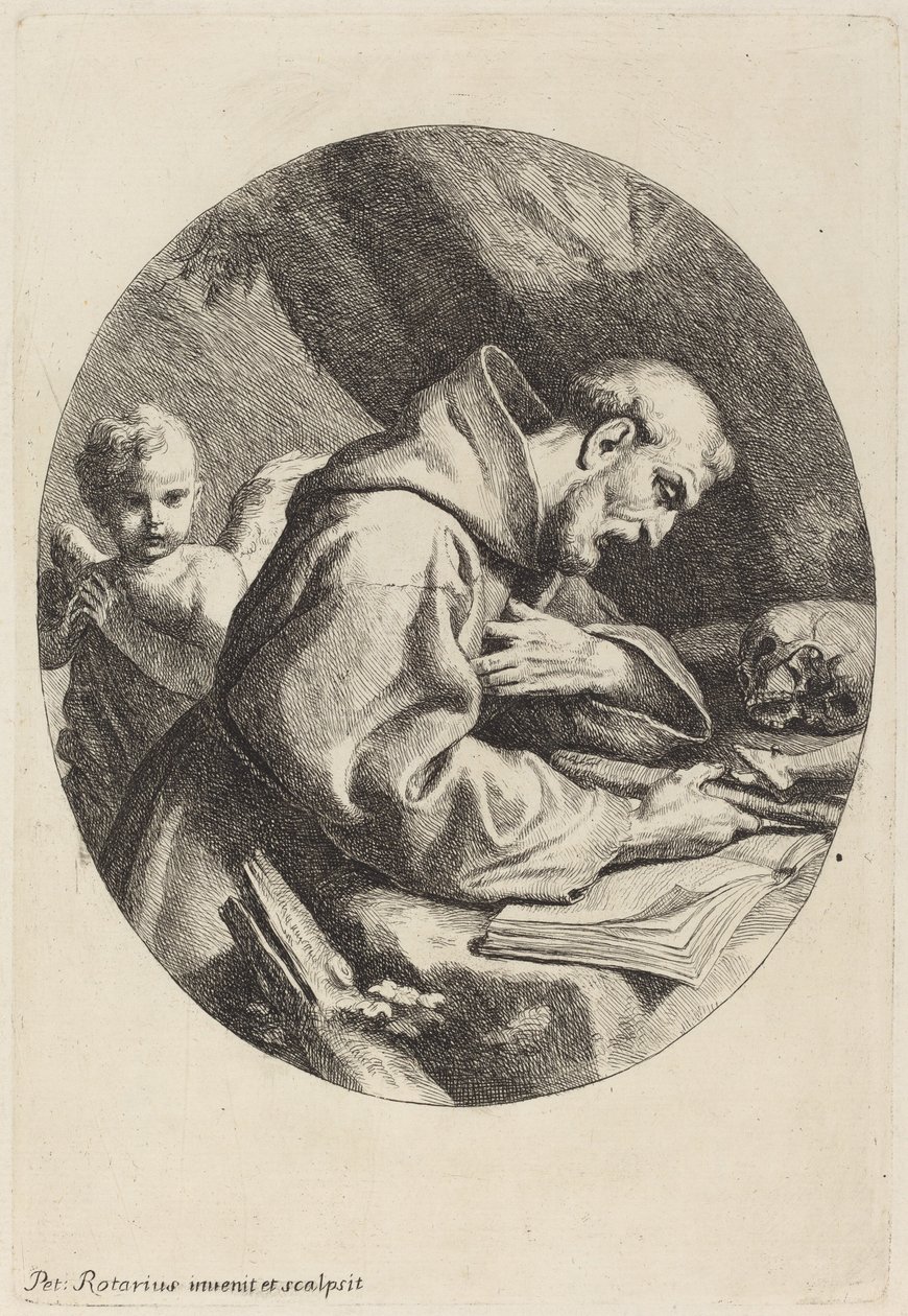 Saint Francis by Pietro Antonio Rotari