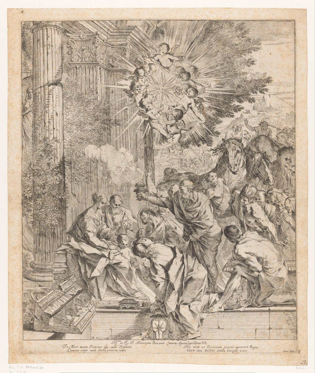 Adoration of the Magi by Pietro Testa