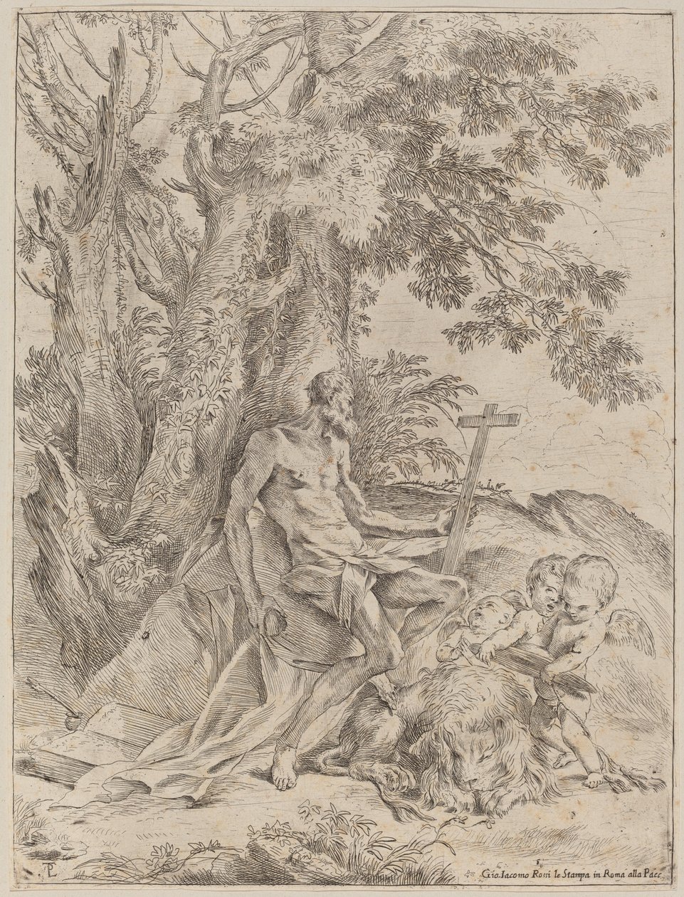 Saint Jerome by Pietro Testa