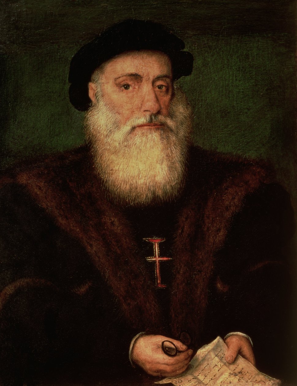 Portrait presumed to be of Vasco da Gama (1469-1524) by Portuguese School