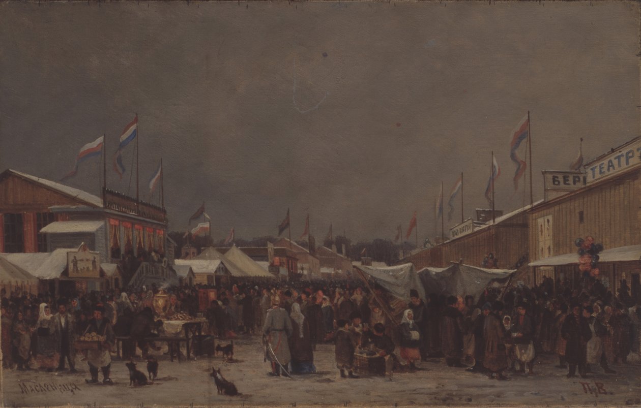 Shrovetide by Pjotr ​​​​Petrowitsch Wereschtschagin