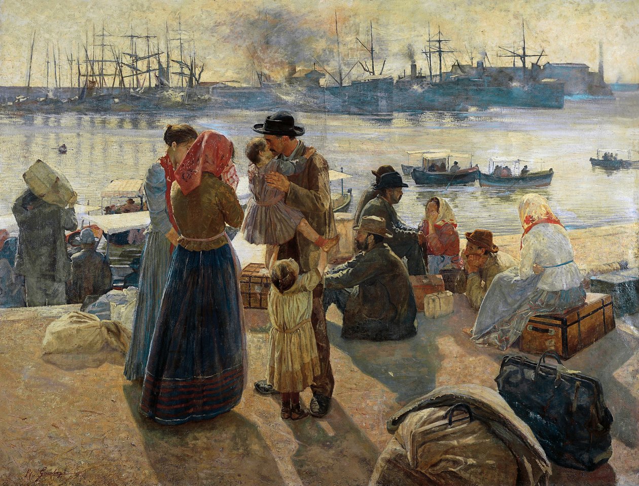 Emigrants by Raffaello Gambogi