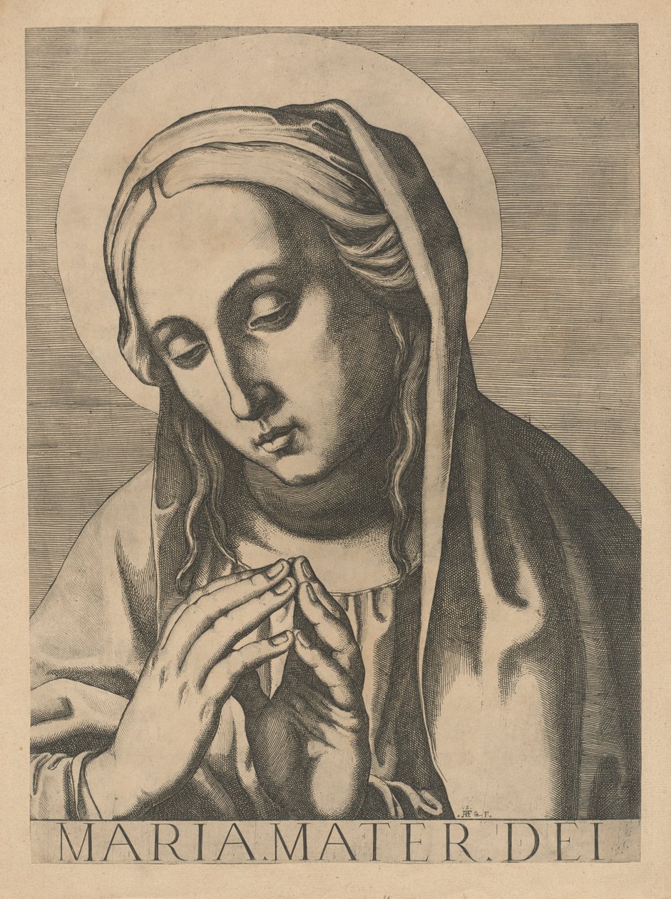 Bust of the Virgin by Raffaello Schiaminossi