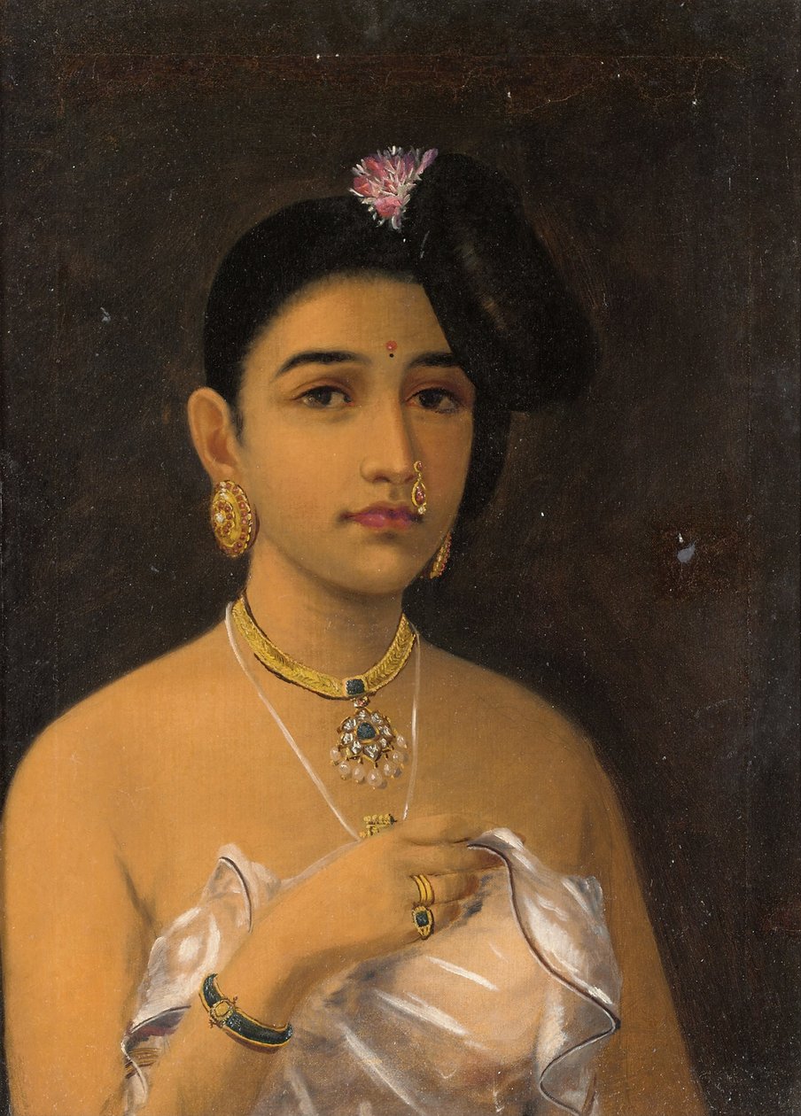 Malabar Beauty by Raja Ravi Varma