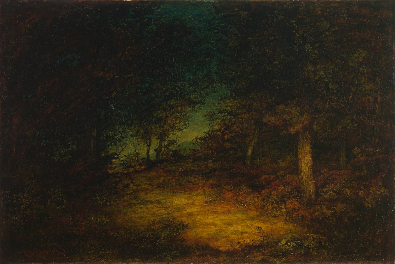 Wood Interior by Ralph Albert Blakelock