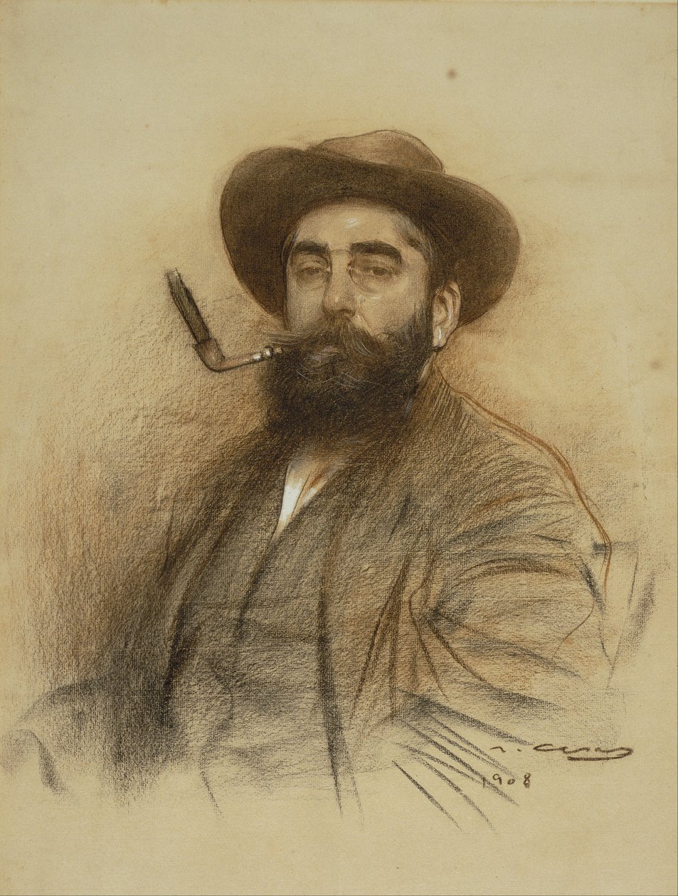Self-portrait by Ramón Casas