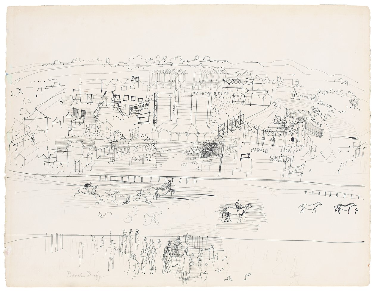Epsom Racecourse by Raoul Dufy