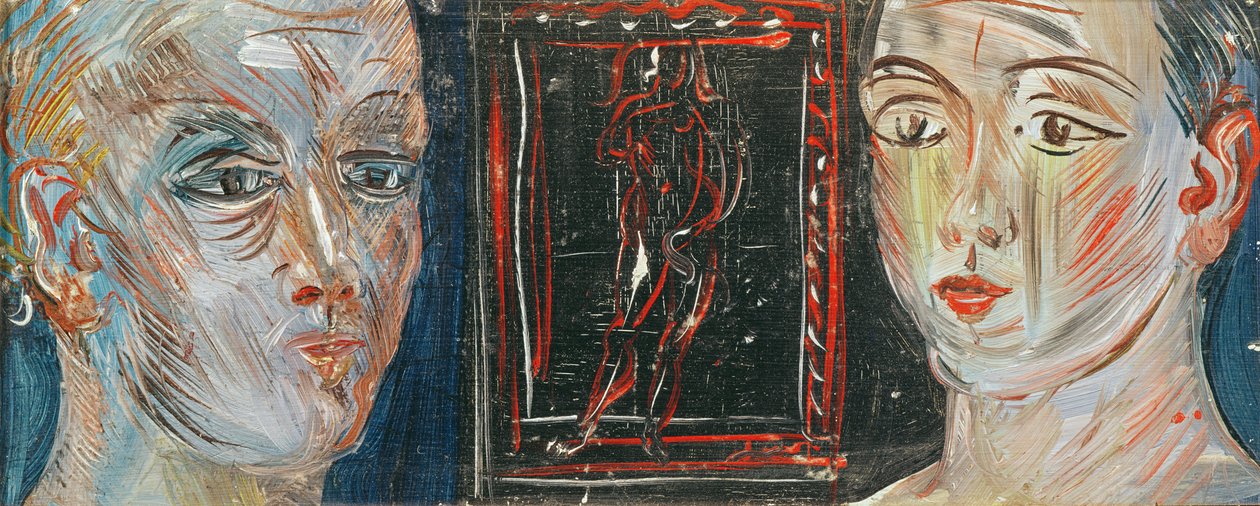 Heads of Two Women by Raoul Dufy
