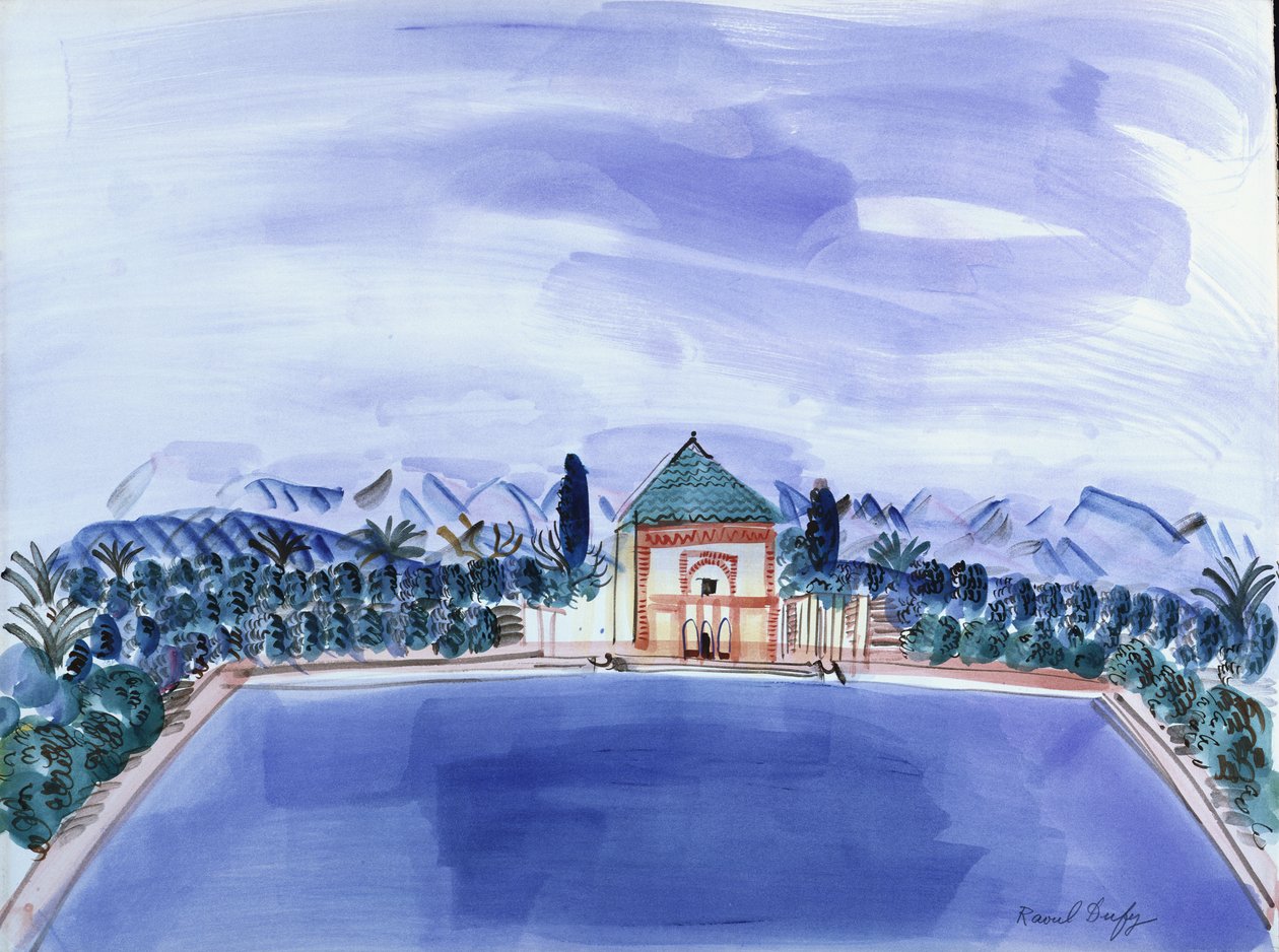 The Pool at Menara by Raoul Dufy