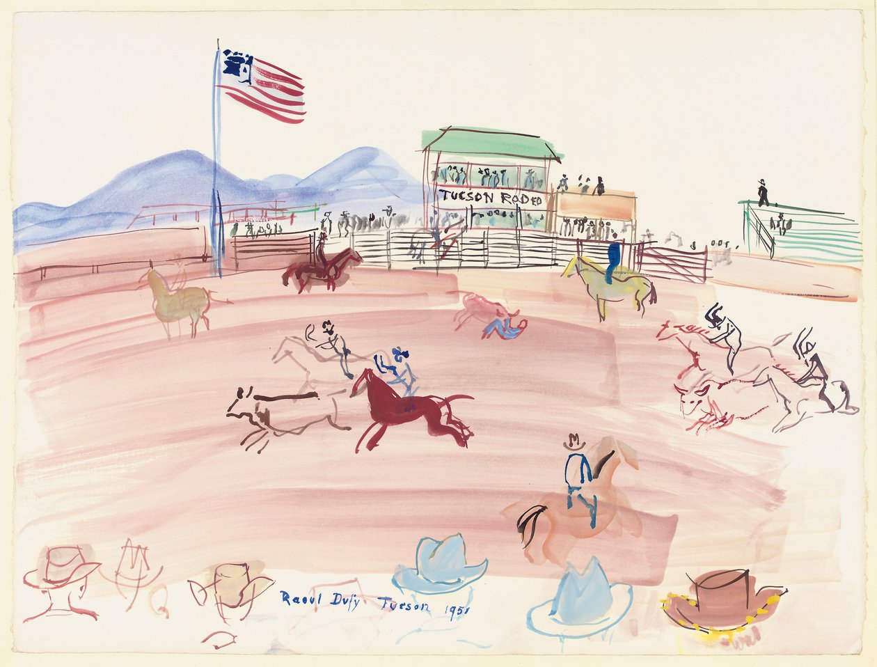 Tucson Rodeo by Raoul Dufy