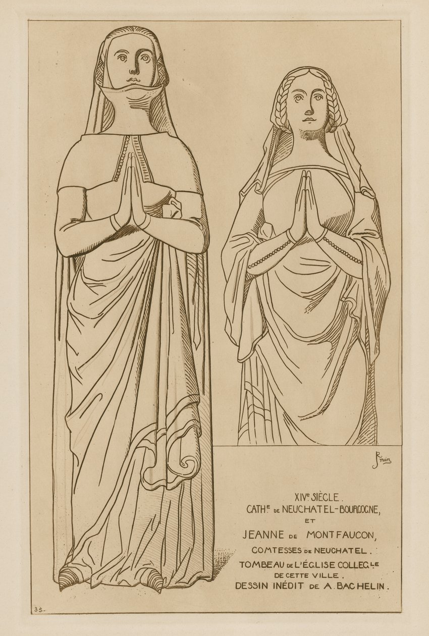 Countesses of Neuchatel, Fourteenth Century by Raphael Jacquemin