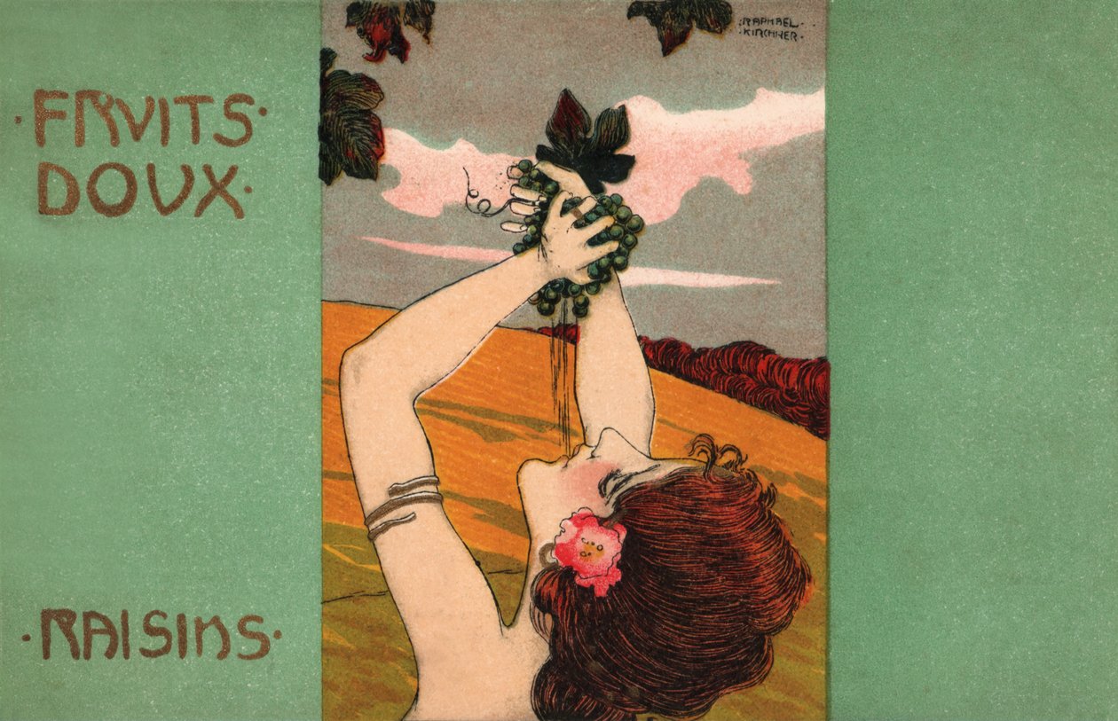 Grapes, c.1900 by Raphael Kirchner