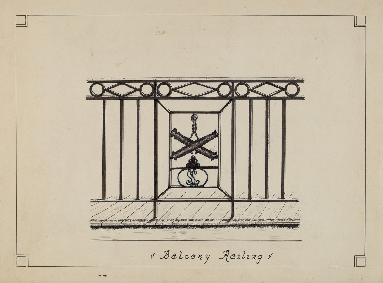 Cast Iron Balcony Rail by Ray Price