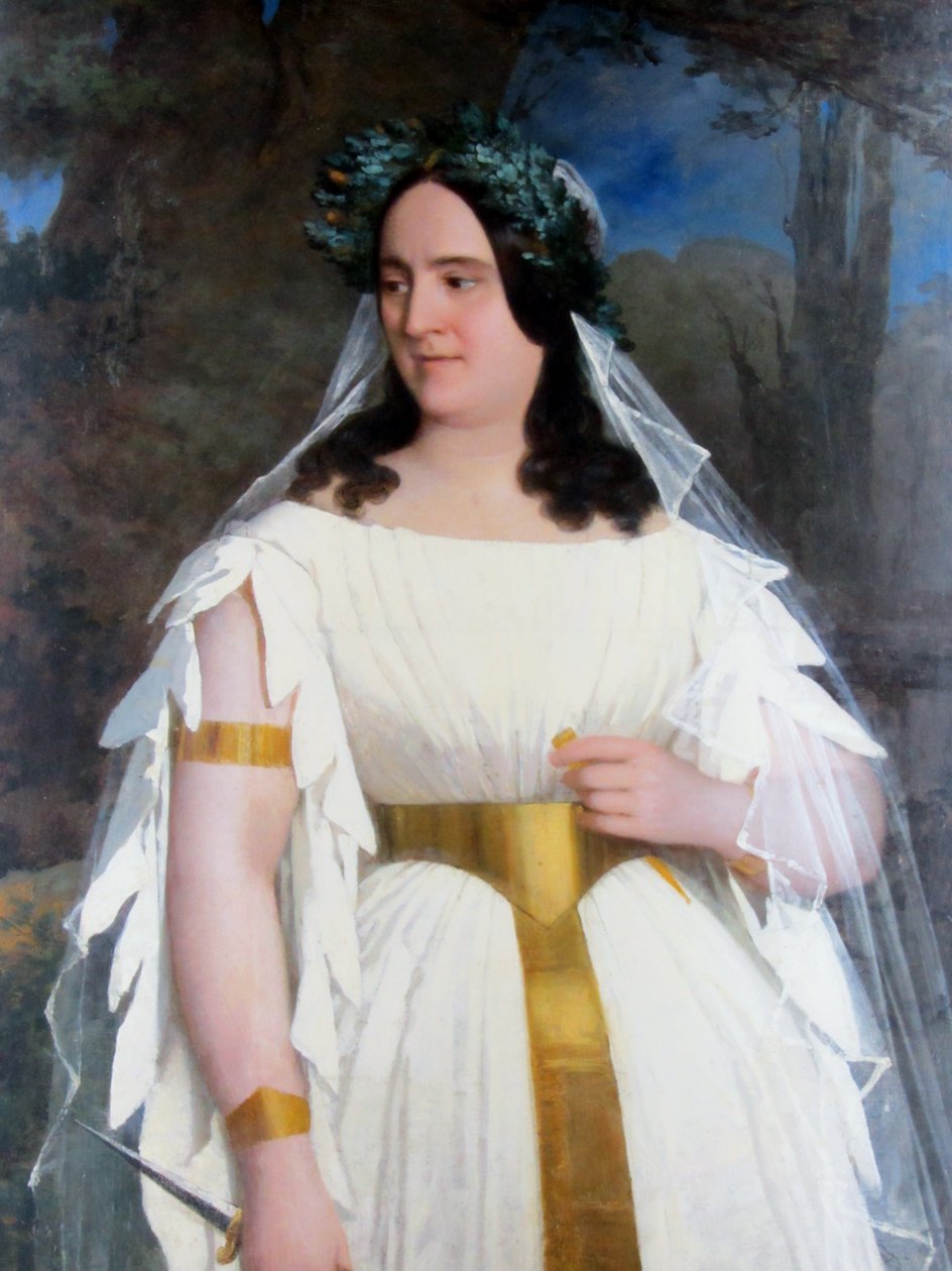 Adelaida Corradi de Pantanelli as Norma by Raymond Auguste Quinsac Monvoisin