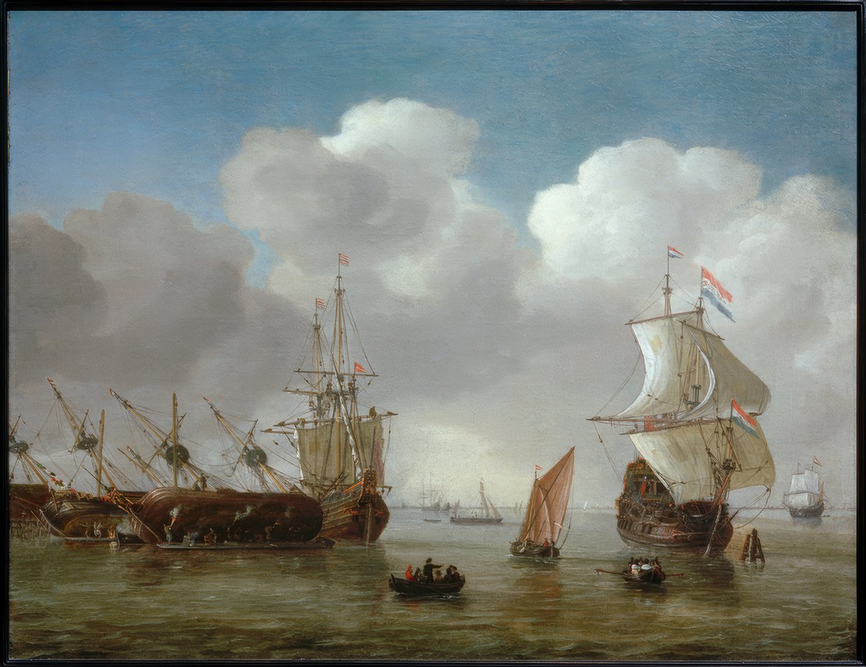 Dutch Harbor Scene by Reinier Zeeman