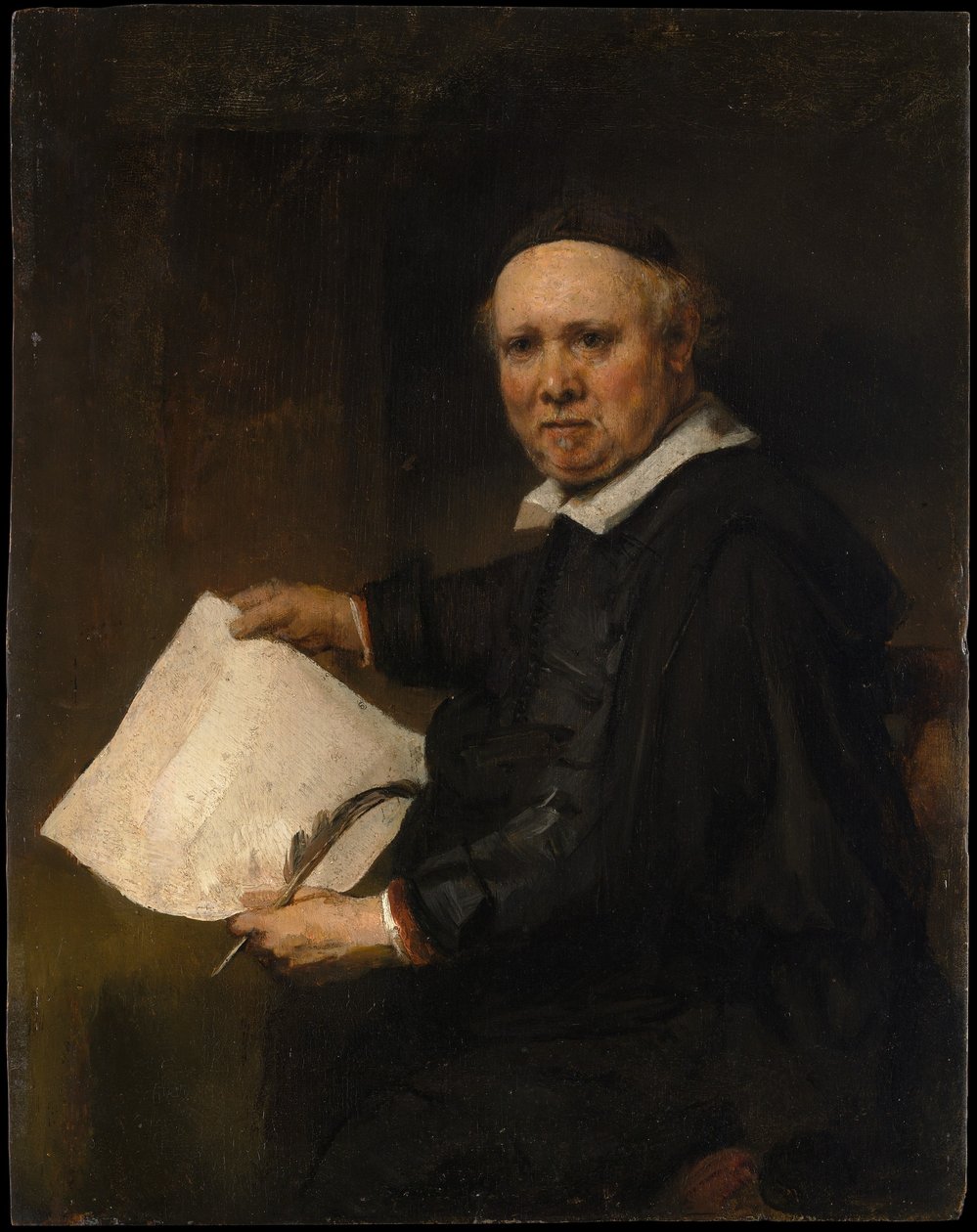 Portrait of Lieven Willemsz van Coppenol by Rembrandt van Rijn