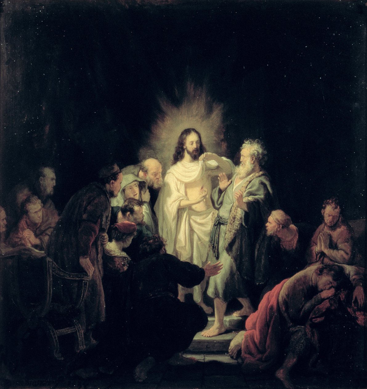 The Incredulity of St. Thomas by Rembrandt van Rijn