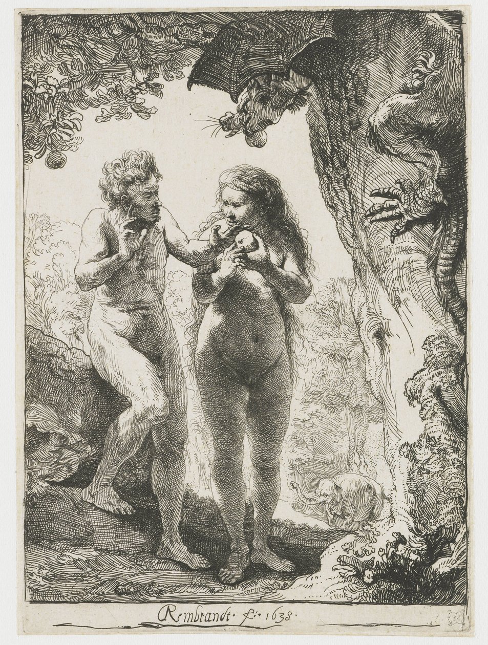 Adam and Eve by Rembrandt van Rijn