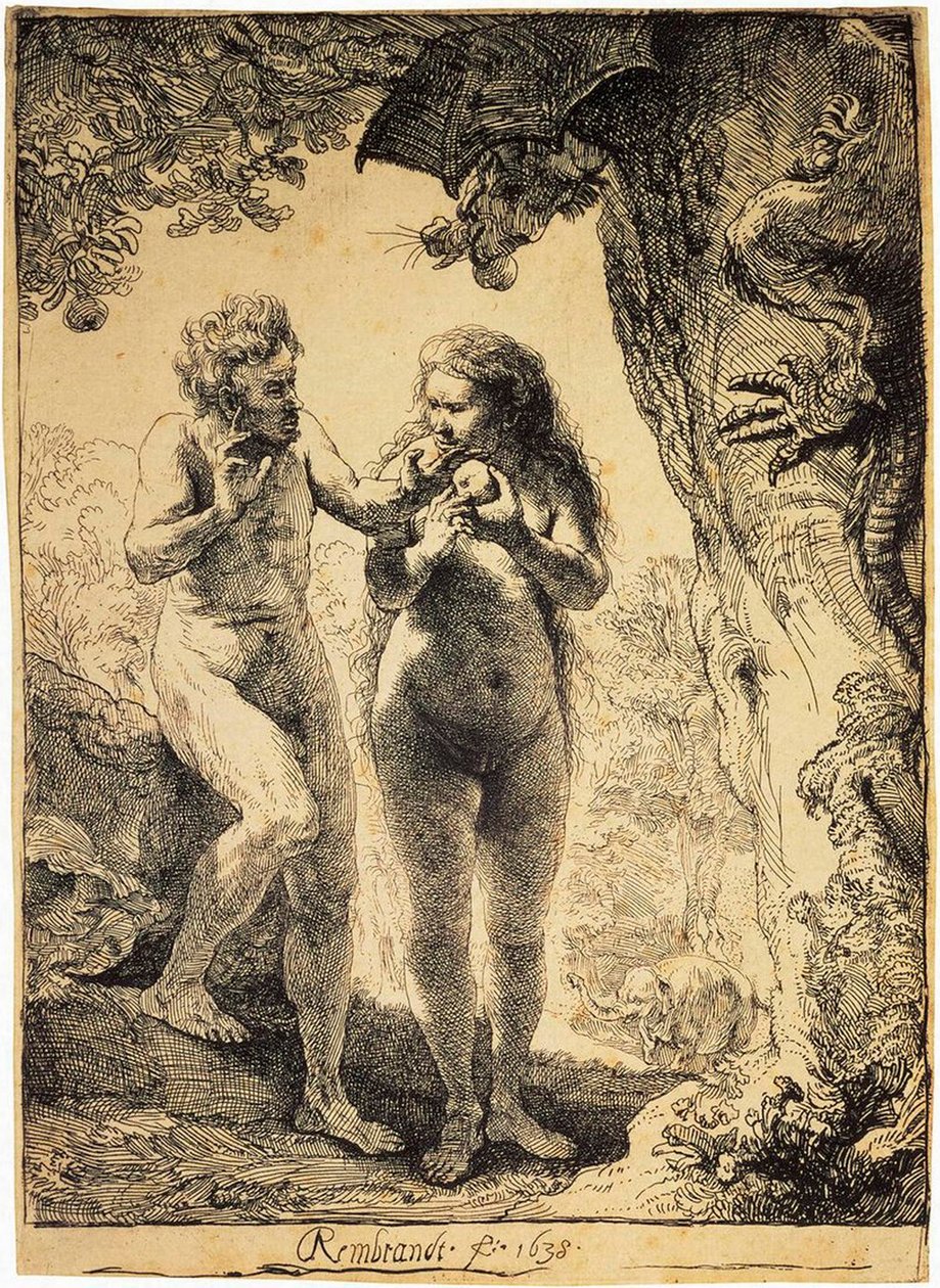 Adam and Eve by Rembrandt van Rijn