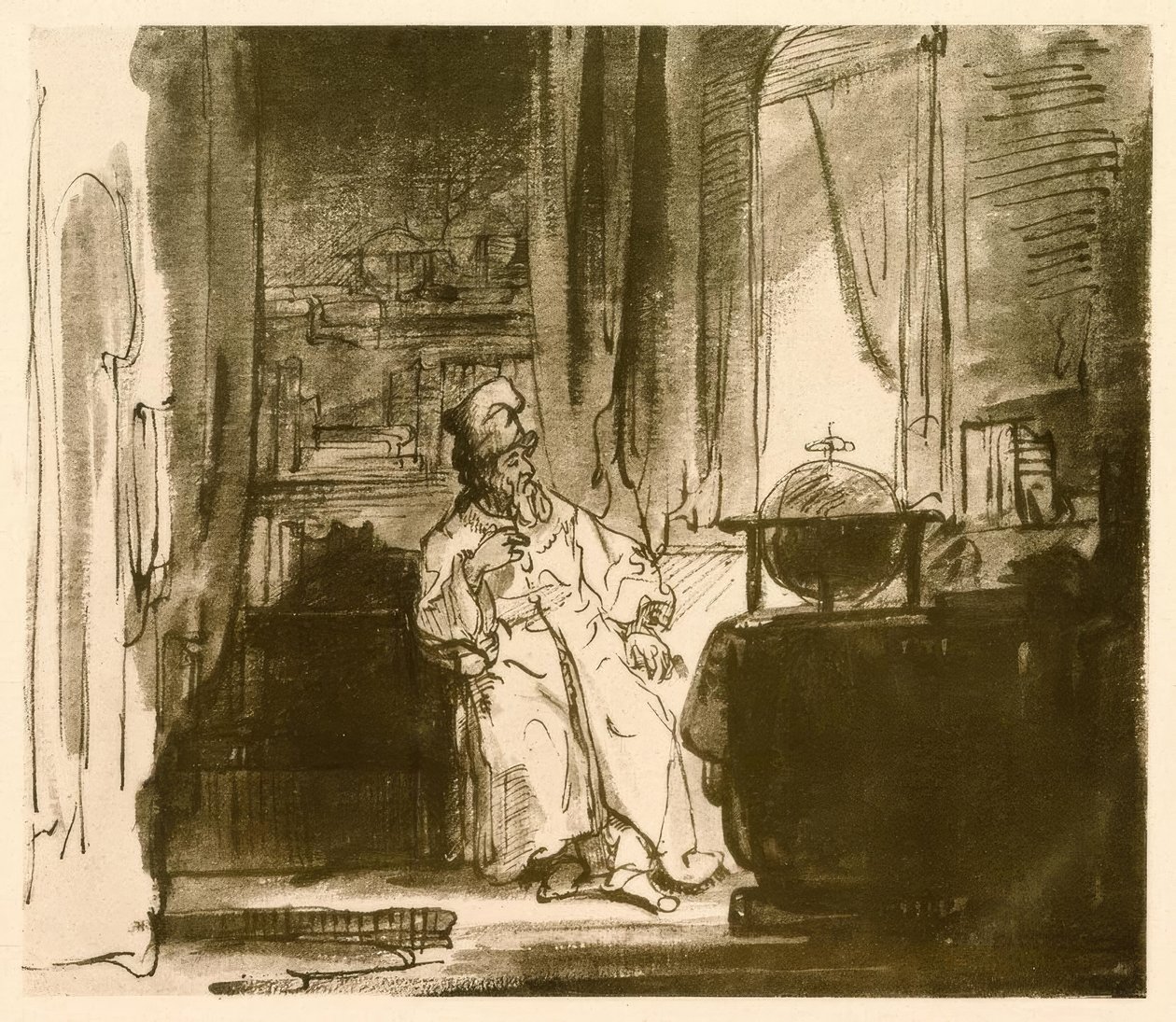 The Philosopher by Rembrandt van Rijn