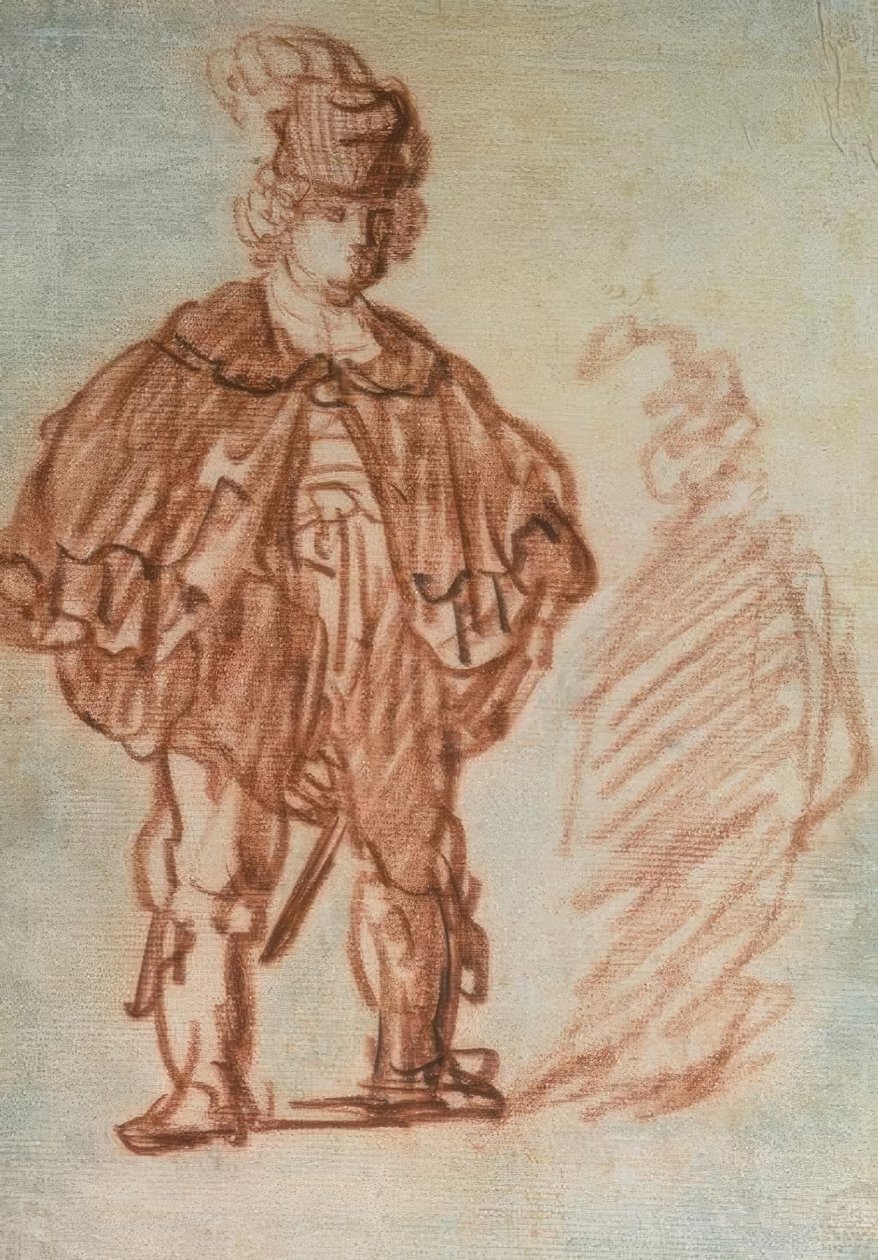 Standing Actor by Rembrandt van Rijn