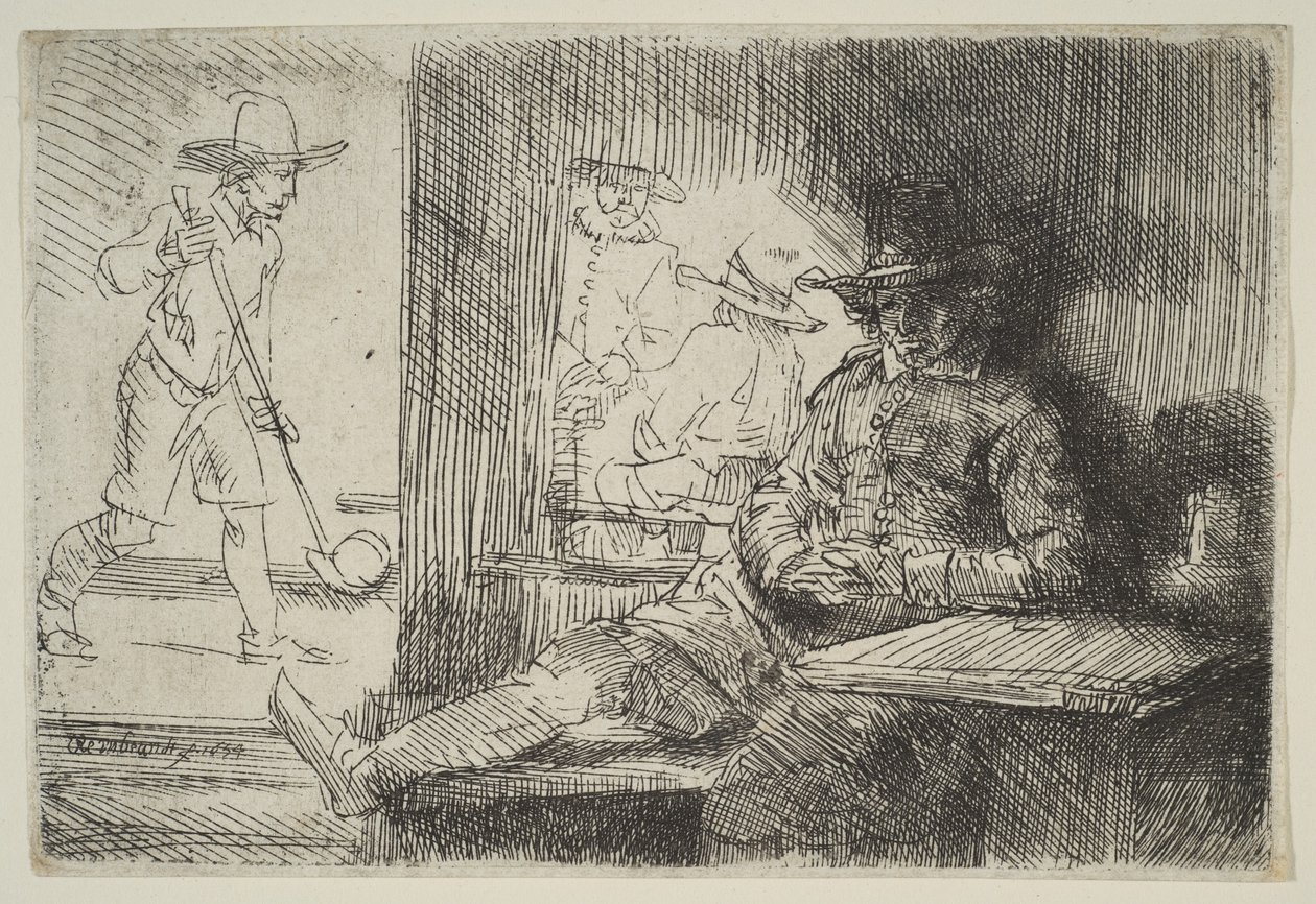 The Golf-Player by Rembrandt van Rijn