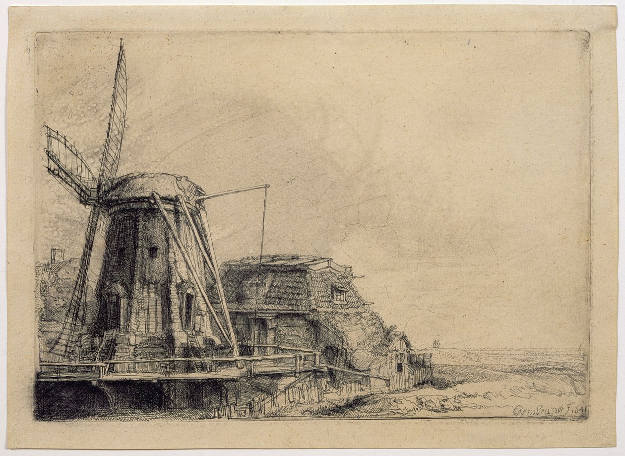 The Windmill by Rembrandt van Rijn