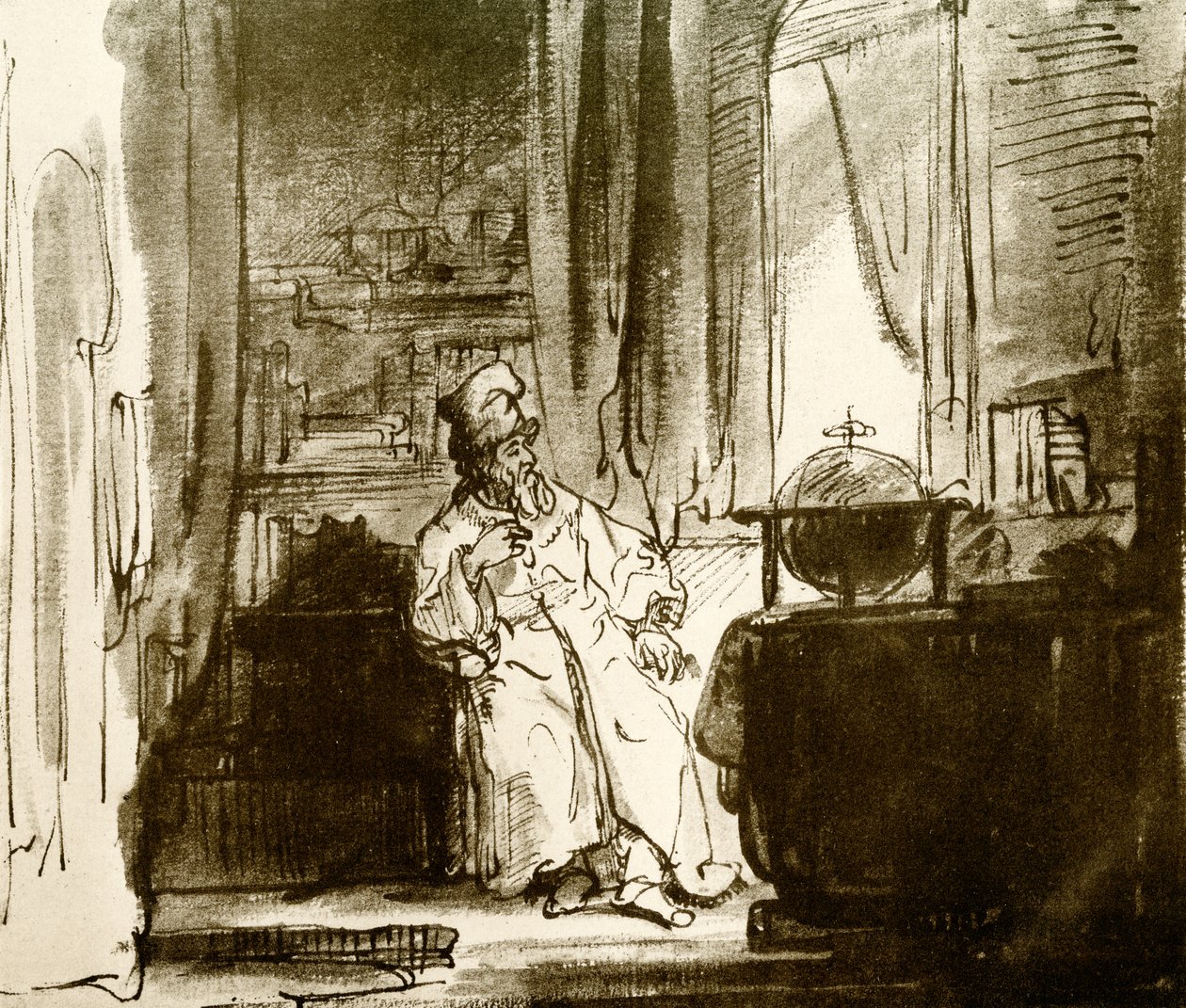 The Philosopher by Rembrandt van Rijn