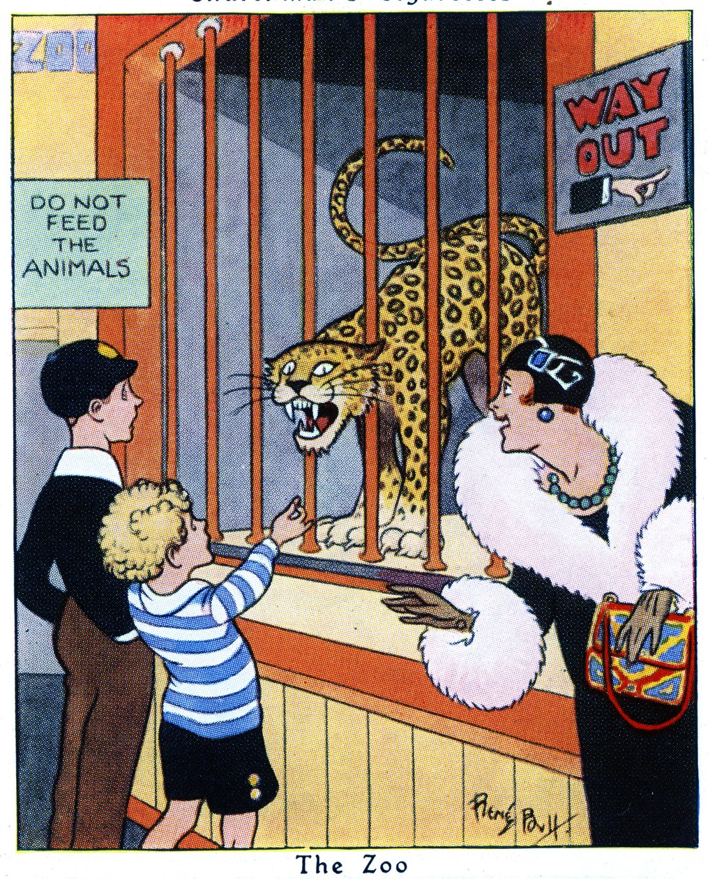 The Zoo, 1936 by René Bull