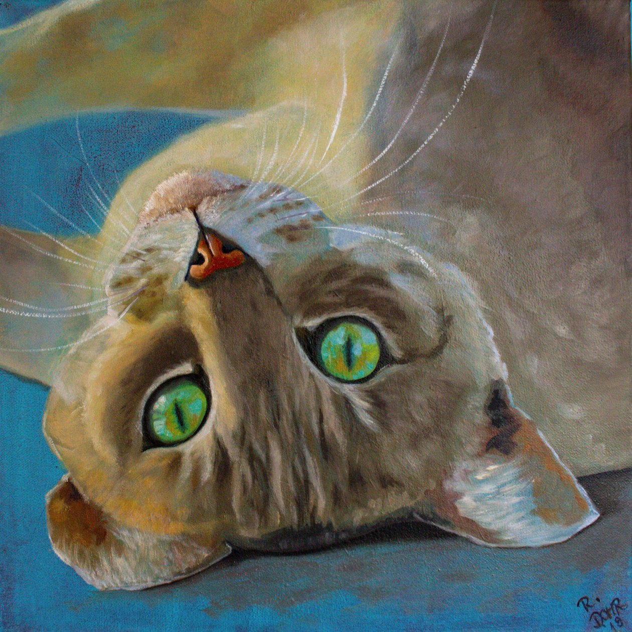Cat Happiness by Renate Dohr