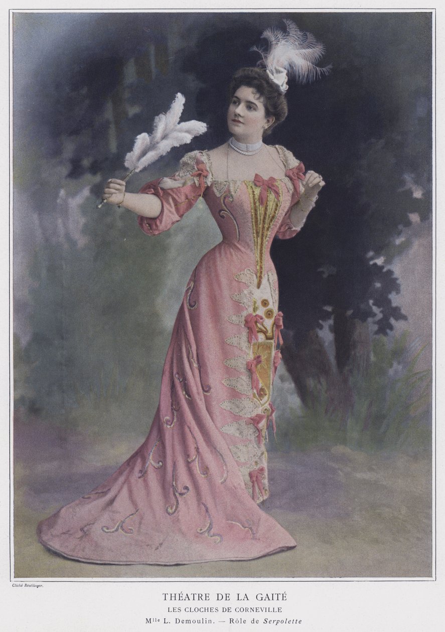 Leo Demoulin as Serpolette in Les Cloches de Corneville by Reutlinger Studio