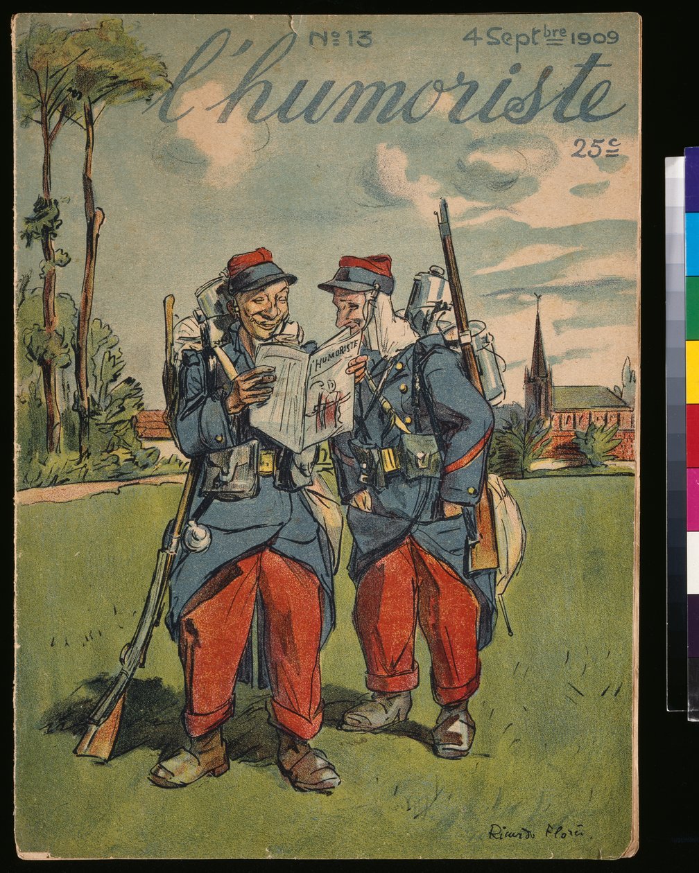 French Soldiers Reading, from the Cover of 