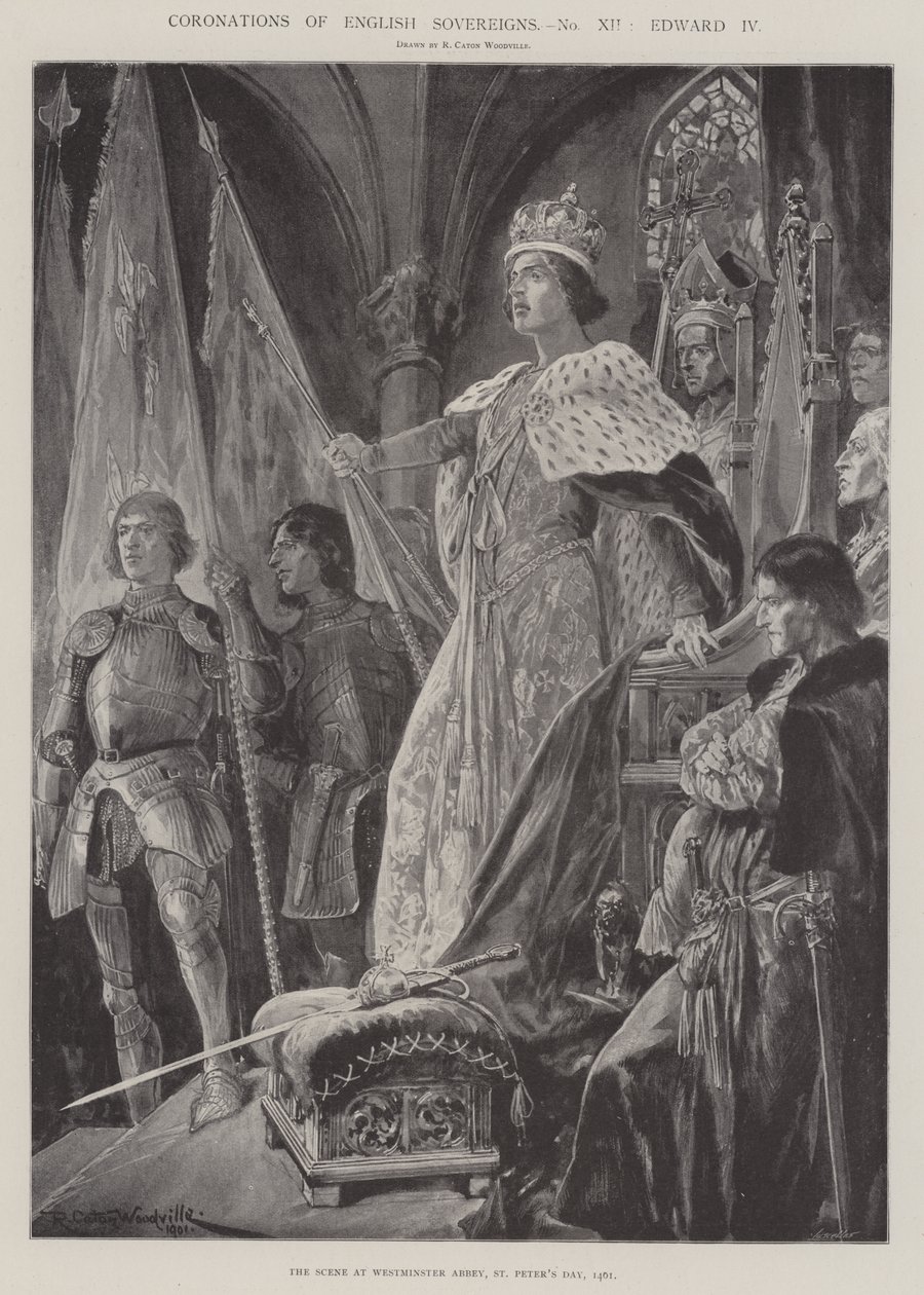 Coronations of English Sovereigns, Edward IV by Richard Caton Woodville junior