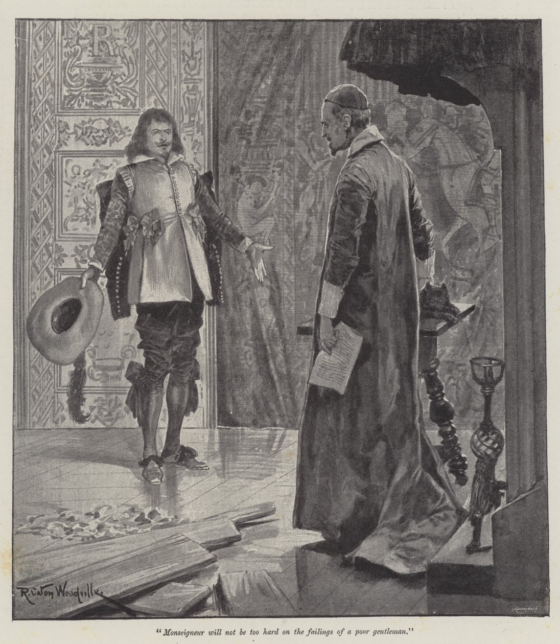 Under the Red Robe by Stanley J. Weyman by Richard Caton Woodville junior