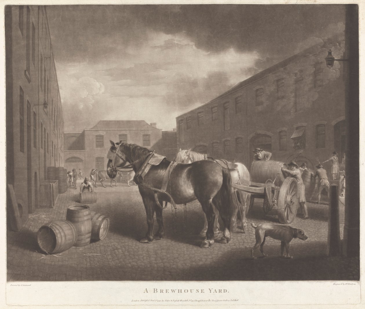A Brewhouse Yard by Richard Earlom