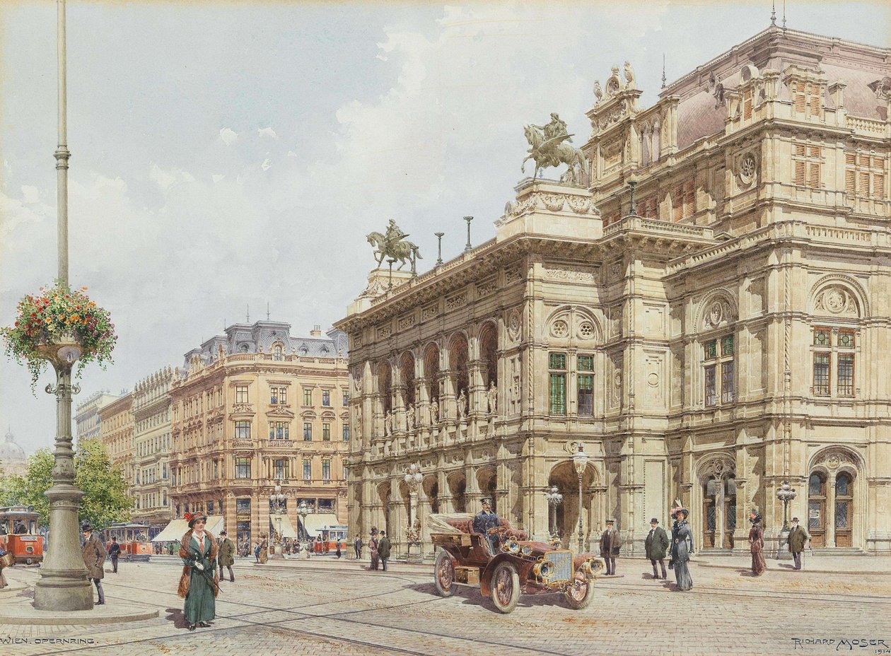 Vienna, Opernring by Richard Moser