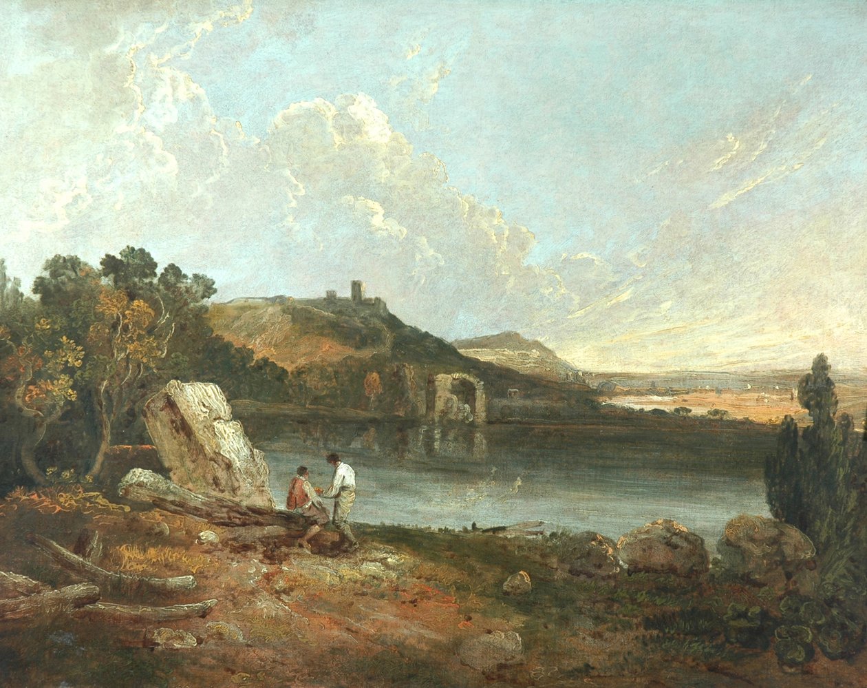 Italian Lake Scene by Richard Wilson