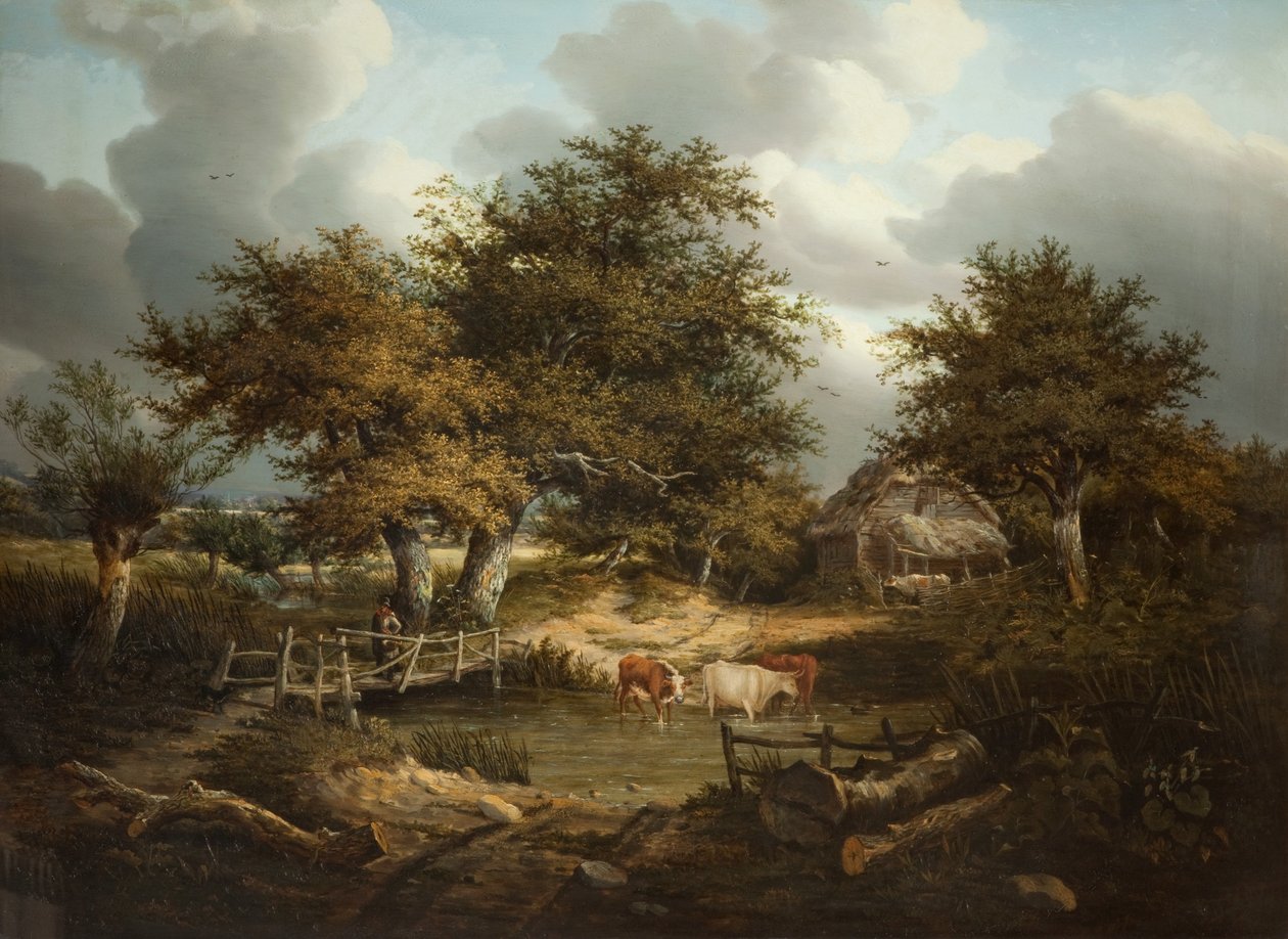 The Old Farmstead by Robert Ladbrooke