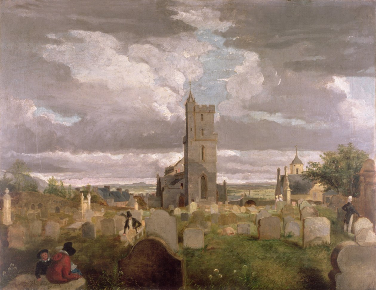 The Old Churchyard, Stirling by Robert Mitchell