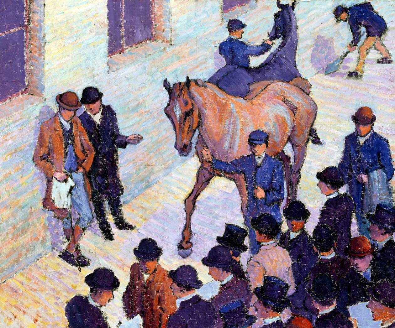 A Sale at Tattersalls by Robert Polhill Bevan