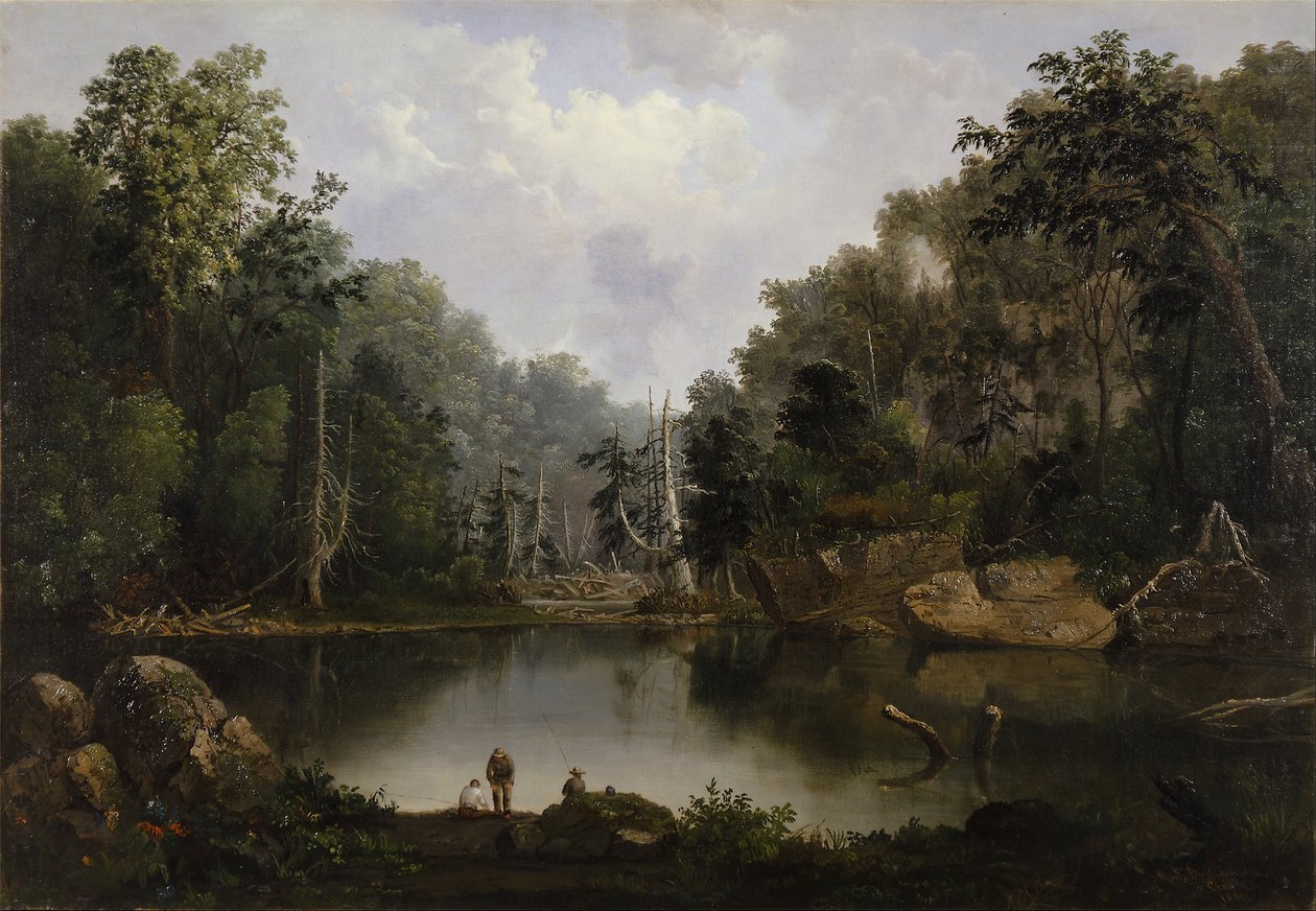 Blue Hole, Flood Waters, Little Miami River by Robert Scott Duncanson