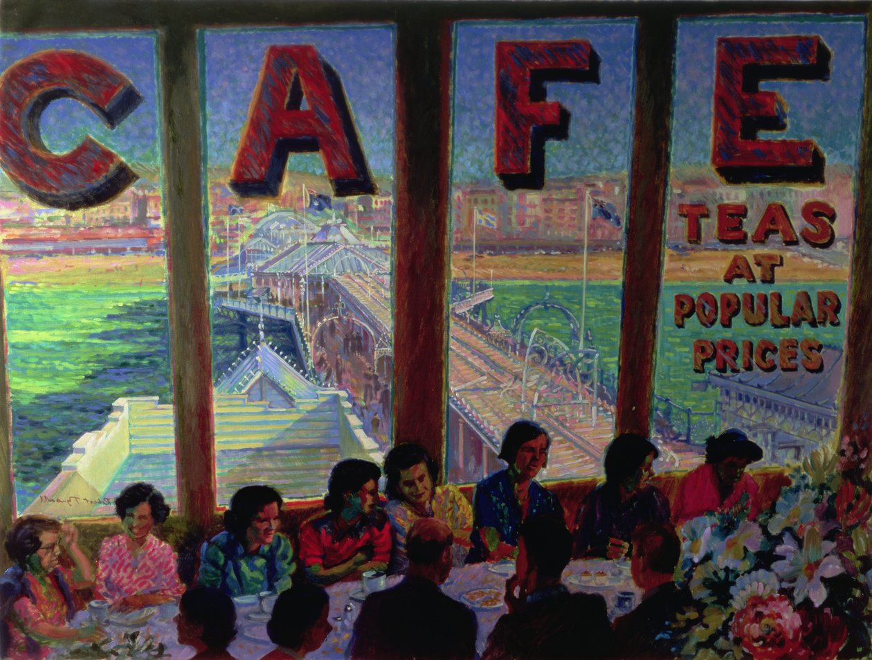 Tea on the Pier by Robert Tyndall